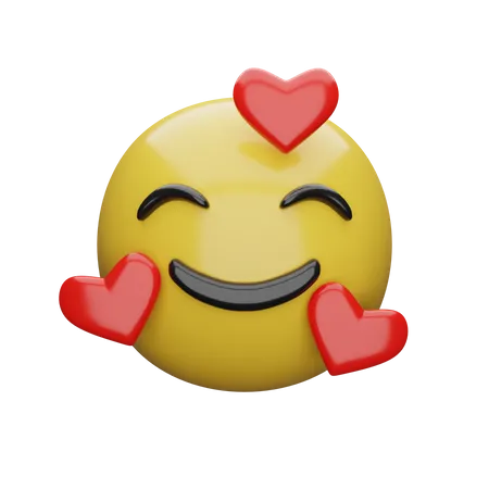 Cara muy feliz  3D Emoji