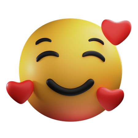 Cara muy feliz  3D Emoji