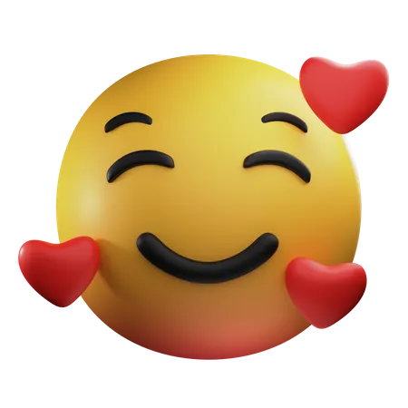 Cara muy feliz  3D Emoji