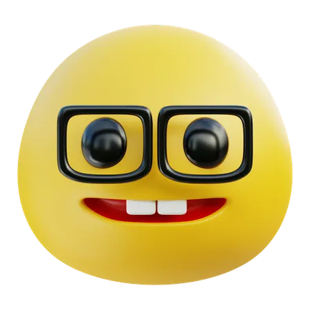 Emoji de cara de nerd  3D Icon