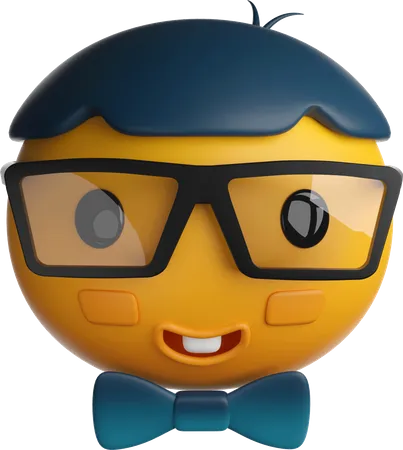 Emoji de cara de nerd  3D Icon