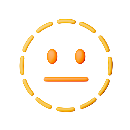 Emoji de cara neutral  3D Icon