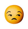 emoji de cara poco divertida