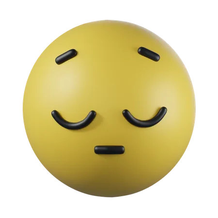 Emoji cara pensativa  3D Icon