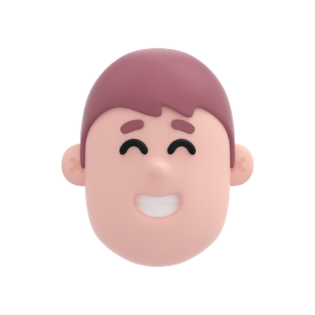 Cara rindo  3D Emoji