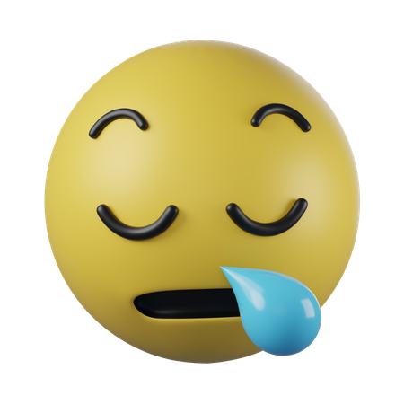 Emoji de cara soñolienta  3D Icon