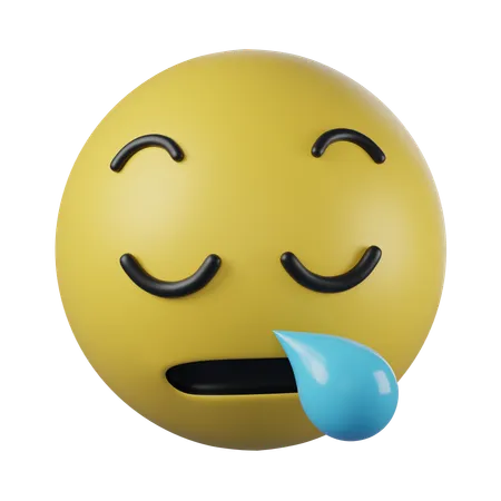 Emoji de cara soñolienta  3D Icon