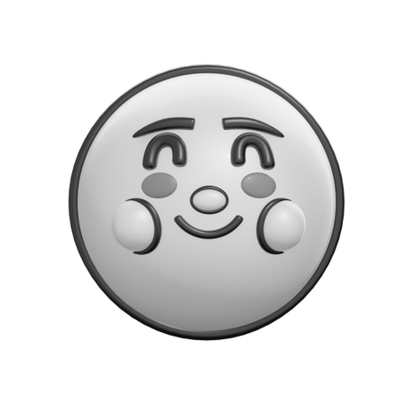 Cara sonriente  3D Icon