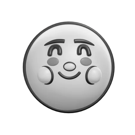 Cara sonriente  3D Icon