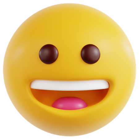 Cara sonriente  3D Icon