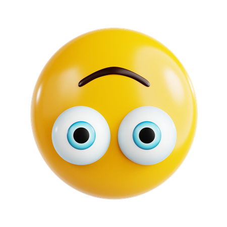 Emoji de cara sonriente al revés  3D Icon