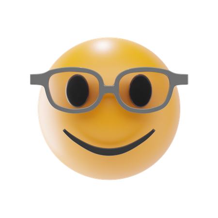 Cara sonriente con gafas de sol  3D Icon