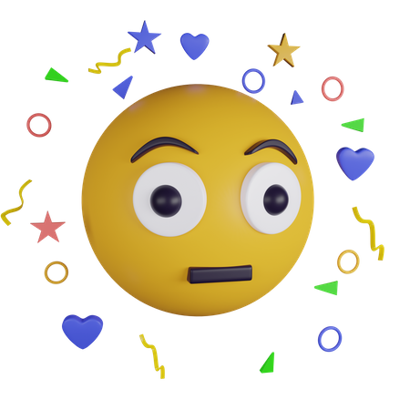 Emoji de cara sonrojada  3D Icon