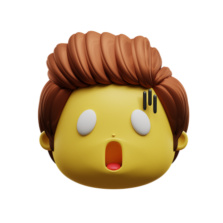 Emoji de cara de sorpresa  3D Icon