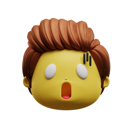 Emoji de cara de sorpresa  3D Icon