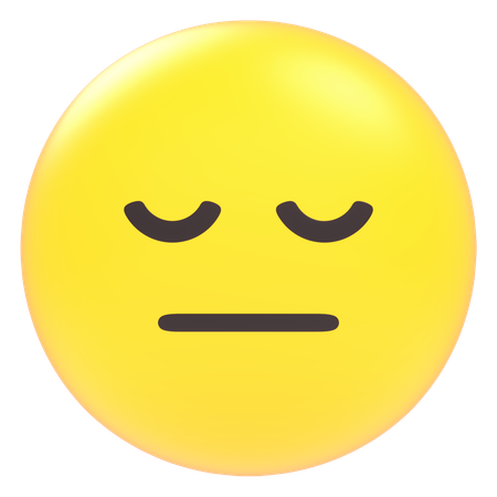 Cara suplicante  3D Icon