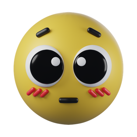 Emoji de cara suplicante  3D Icon