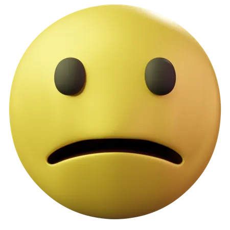 Cara triste  3D Emoji