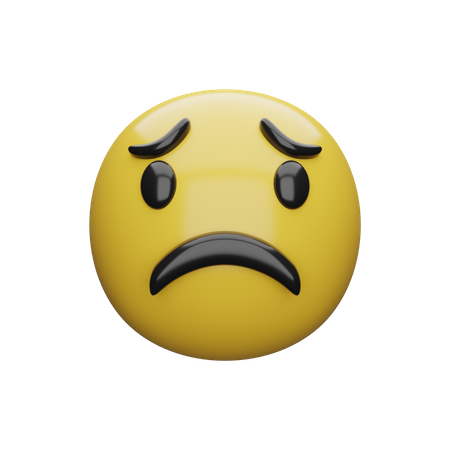 Cara triste  3D Emoji