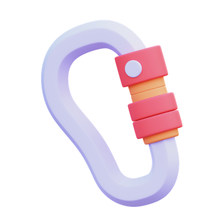 Carabiner Hook  3D Icon