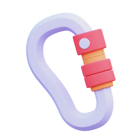 Carabiner Hook  3D Icon