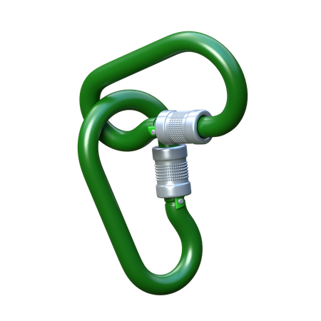 Carabiner Hook  3D Icon