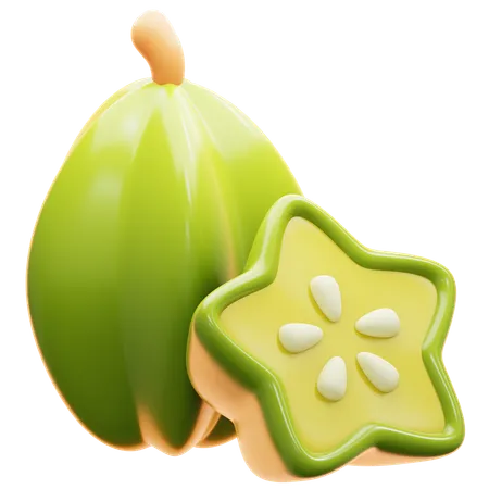 Fruta estrella  3D Icon