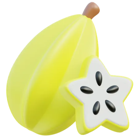 Fruta estrella  3D Icon