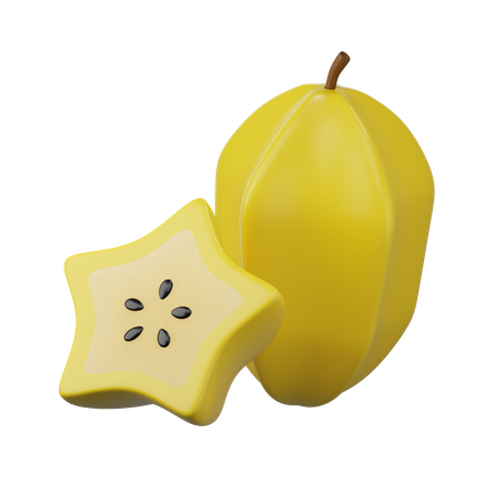 Ícone 3D de carambola  3D Icon