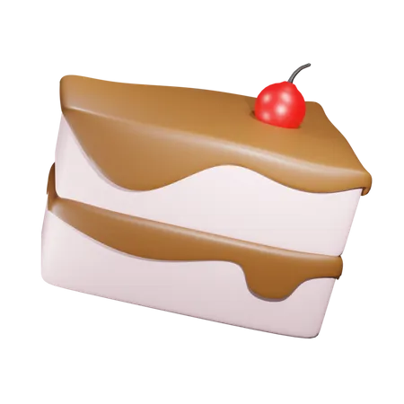 Sweet Caramel Cake 3D Icon