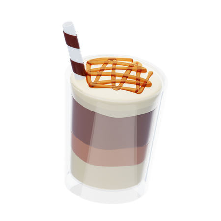 Caramel Latte  3D Icon