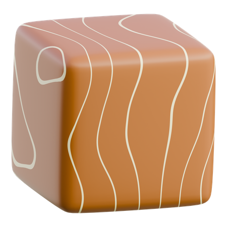 Cube de caramel  3D Icon