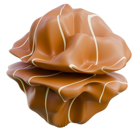 Caramelized Toffee Candy  3D Icon