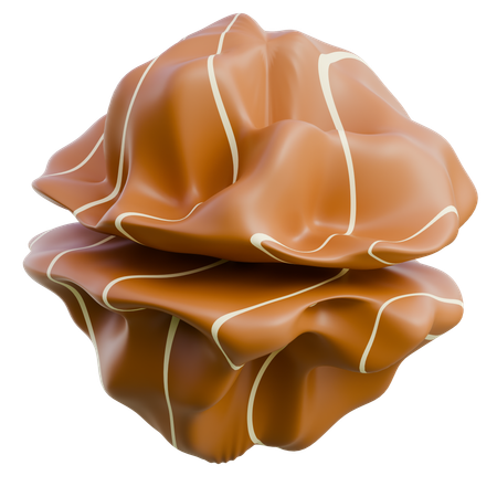Caramelized Toffee Candy  3D Icon