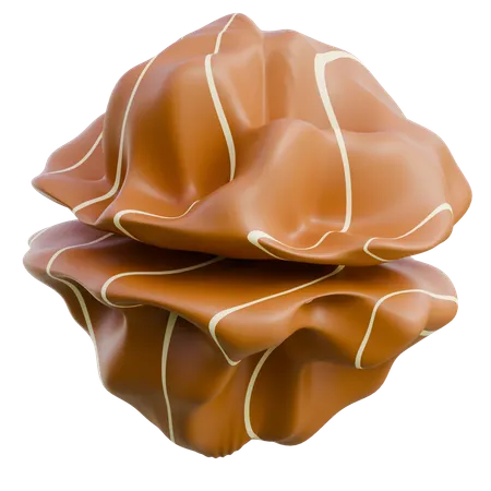 Caramelized Toffee Candy  3D Icon