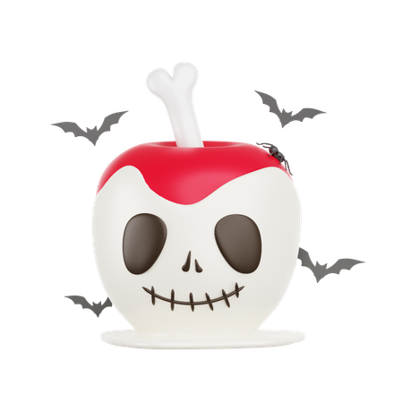 Caramelo de manzana  3D Icon