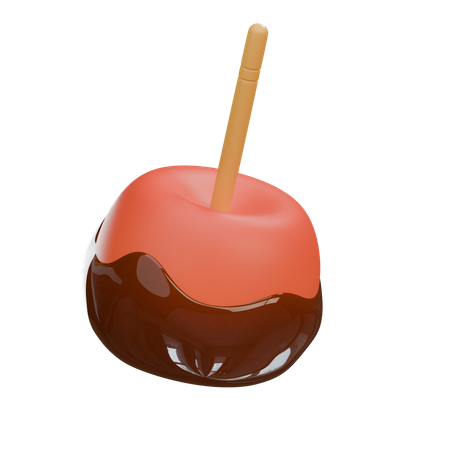 Caramelo de manzana  3D Icon