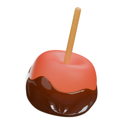 Caramelo de manzana  3D Icon