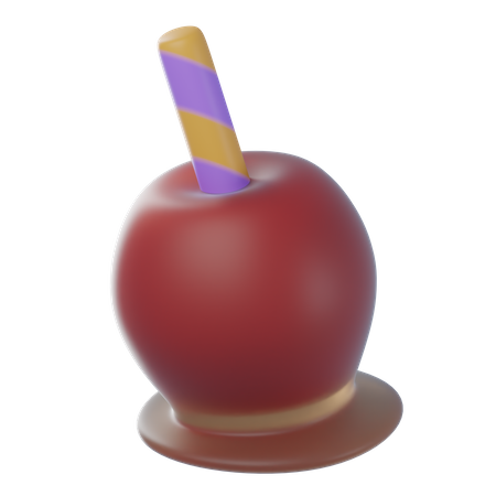 Caramelo de manzana  3D Icon