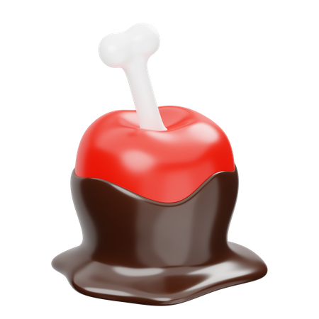 Caramelo de manzana  3D Icon
