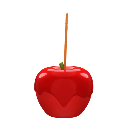 Caramelo de manzana  3D Icon