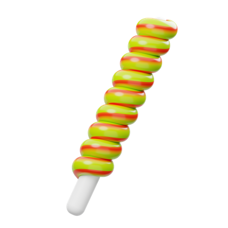 Caramelo espiral  3D Icon