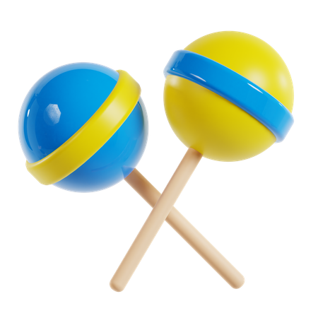 Caramelo de paleta  3D Icon