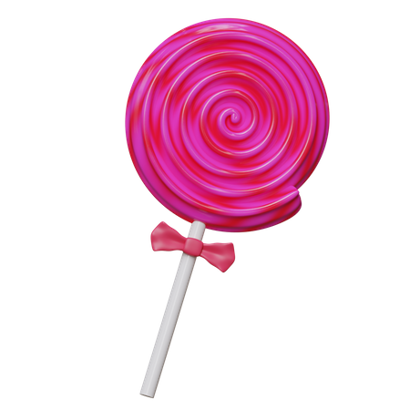 Caramelo de paleta  3D Icon