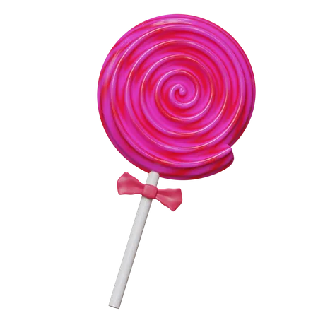 Caramelo de paleta  3D Icon