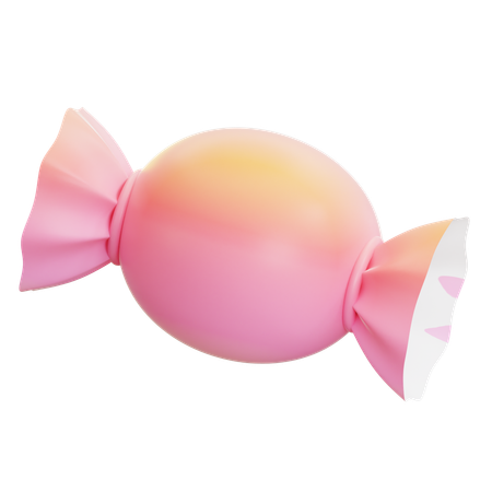 Caramelo rosa  3D Icon