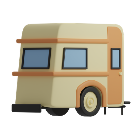 Caravan 3D Illustration