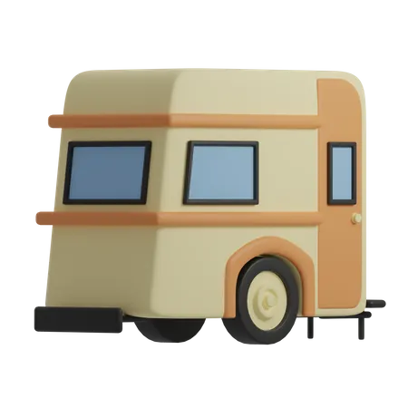 Caravan  3D Illustration