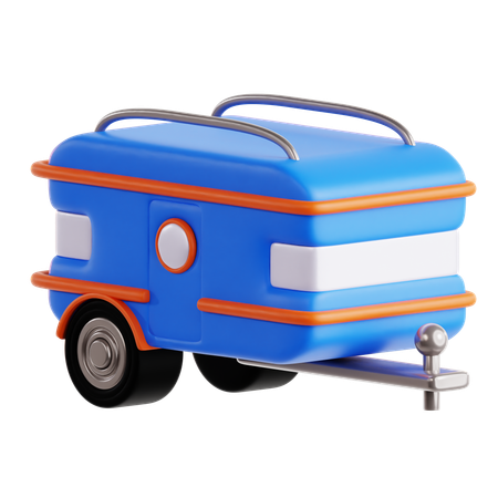 Caravan Trailer  3D Icon