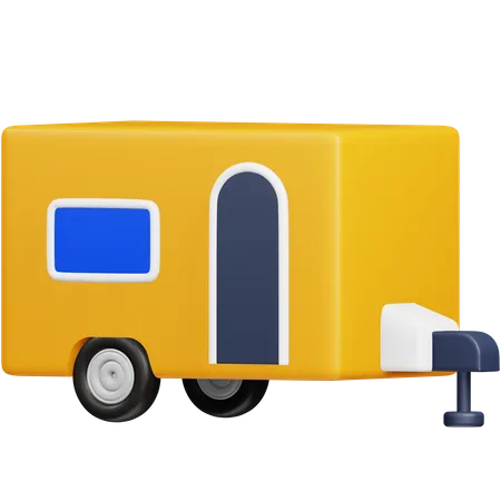 Caravan Trailer  3D Icon